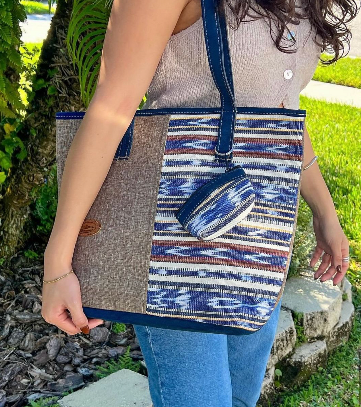 Handmade Artisan Purse with Authentic Folk Patterns and Vibrant Colors